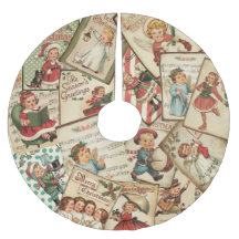 Cartões de Posto de Natal vitorianos para crianças