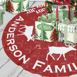 Saia Para Árvore De Natal De Poliéster Chalkboard Crossed Arrow Reindeer Natal<br><div class="desc">Passe Vermelho de Seta Cruzada Natal</div>