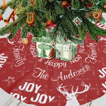 Saia Para Árvore De Natal De Poliéster Chalkboard Crossed Srow Deer Christmas<br><div class="desc">Rd e White Crossed Arrow Red Deer Christmas ou qualquer cor personalizada - basta clicar em personalizar</div>