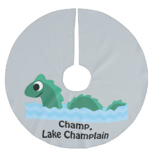 Saia Para Árvore De Natal De Poliéster Champ, Lago Champlain