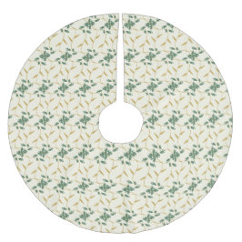 Saia Para Árvore De Natal De Poliéster Cheerful Regal Floral Ivory