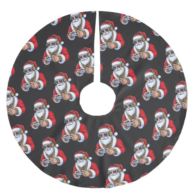 Saia Para Árvore De Natal De Poliéster Christmas (Frente)