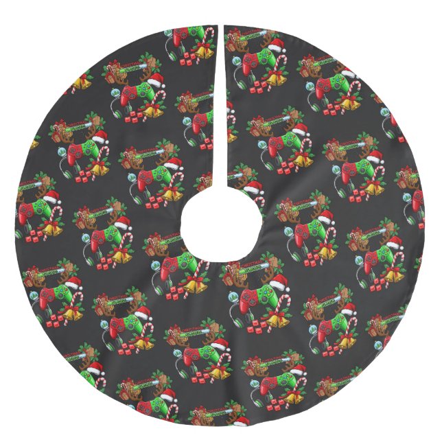 Saia Para Árvore De Natal De Poliéster Christmas (Frente)