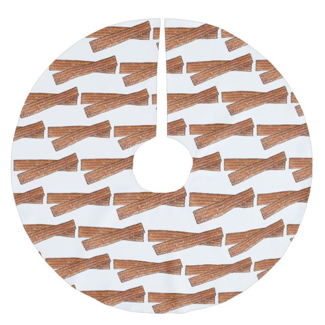 Saia Para Árvore De Natal De Poliéster CHURROS ESPANHA Fried Churro (Frente)