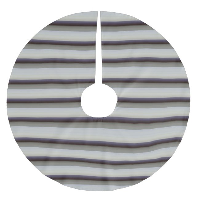 Saia Para Árvore De Natal De Poliéster Cinzas de safra branca (Frente)