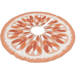 Saia Para Árvore De Natal De Poliéster Citrus Slices Orange