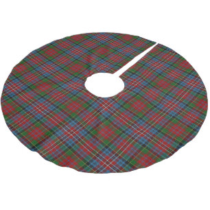 Saia Para Árvore De Natal De Poliéster Clã Escocês Kidd Vermelho Verde Azul Tartan