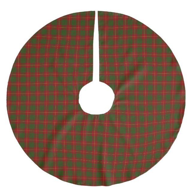 Saia Para Árvore De Natal De Poliéster Clan Cameron Tartan Xadrez (Frente)