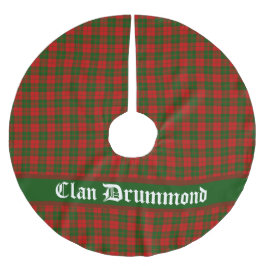 Saia Para Árvore De Natal De Poliéster Clan Drummond Tartan Personalizável