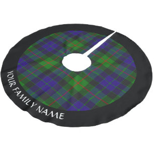 Saia Para Árvore De Natal De Poliéster Clan Gunn Tartan Bruche Polyester Tree Skirt