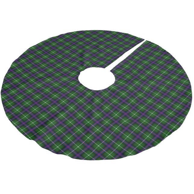 Saia Para Árvore De Natal De Poliéster Clan MacDonald Das Isles Tartan (Inclinado)