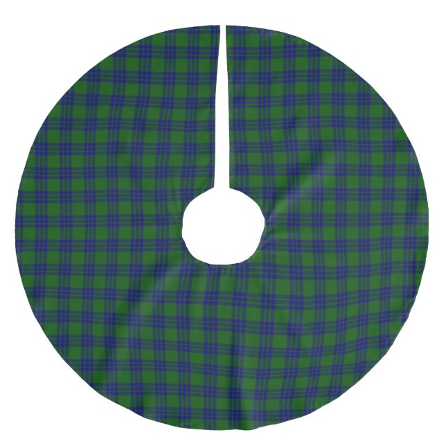 Saia Para Árvore De Natal De Poliéster Clan Montgomery Tartan (Frente)
