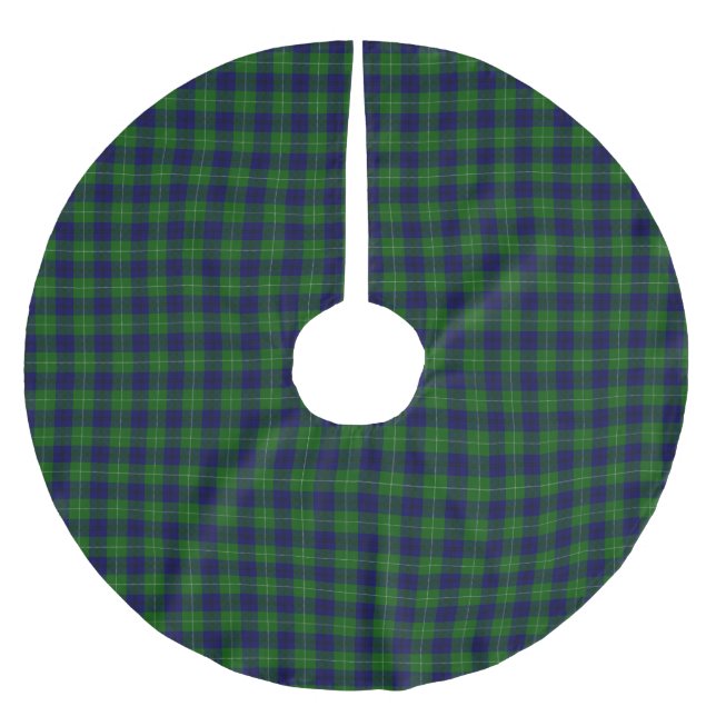 Saia Para Árvore De Natal De Poliéster Clan Oliphant Tartan (Frente)
