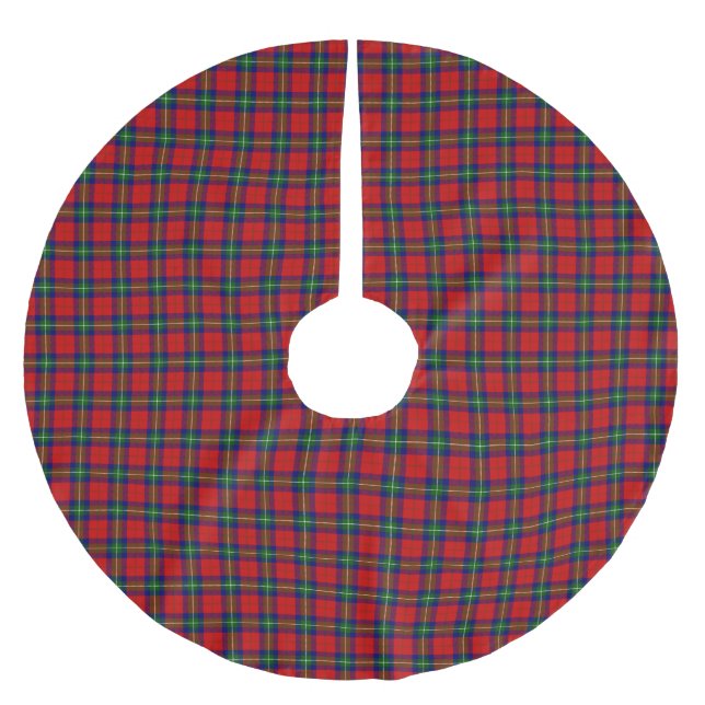 Saia Para Árvore De Natal De Poliéster Clan Ruthven Tartan (Frente)