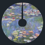 Saia Para Árvore De Natal De Poliéster Claude Monet - Lírios/Ninfas<br><div class="desc">Lírios/Ninfas - Claude Monet,  1916</div>