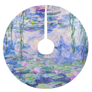 Saia Para Árvore De Natal De Poliéster Claude Monet - Nenúfares / Ninféias 1919