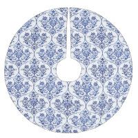 Cor damasco florescente - azul
