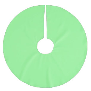 Saia Para Árvore De Natal De Poliéster Cor Sólida Verde da Mint Clássico Elegante