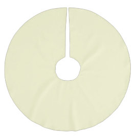 Saia Para Árvore De Natal De Poliéster Cor Sólido Amarelo do Pastel | Clássico | Elegante