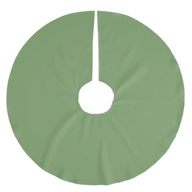 Saia Para Árvore De Natal De Poliéster Cor Verde (Frente)