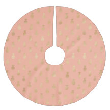 Coral rosa Elegante e ananás Dourados