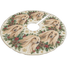 Coroa de Natal do Afghan Hound