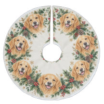Coroa de Natal do Golden Retriever