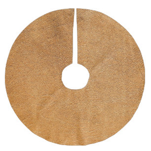 Saia Para Árvore De Natal De Poliéster Couro Lambskin Italiano: Textura Vintage