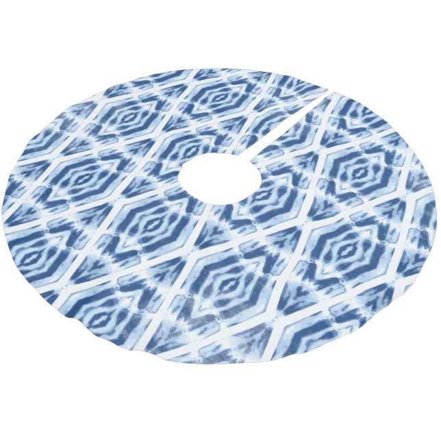 Saia Para Árvore De Natal De Poliéster Cute Shibori Christmas Tie Dye (Inclinado)