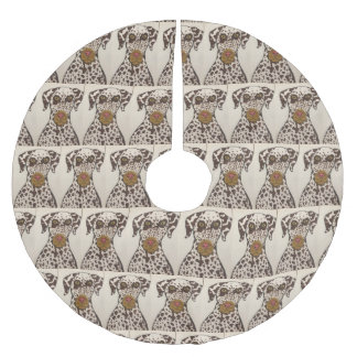 Saia Para Árvore De Natal De Poliéster Dalmatian dog Tree Skirt
