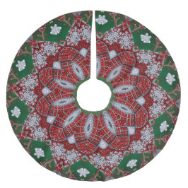 Saia Para Árvore De Natal De Poliéster Decorative Christmas Tree Skirt