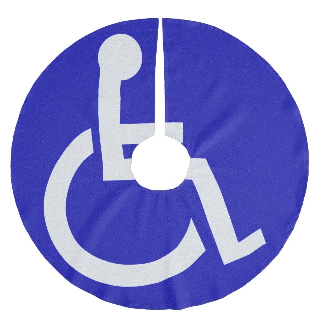 Saia Para Árvore De Natal De Poliéster Deficientes (Frente)