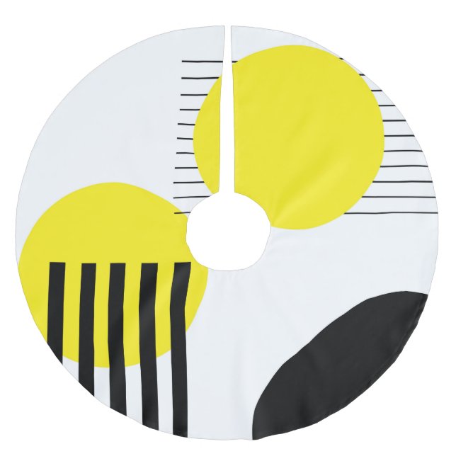 Saia Para Árvore De Natal De Poliéster Design abstrato (Frente)