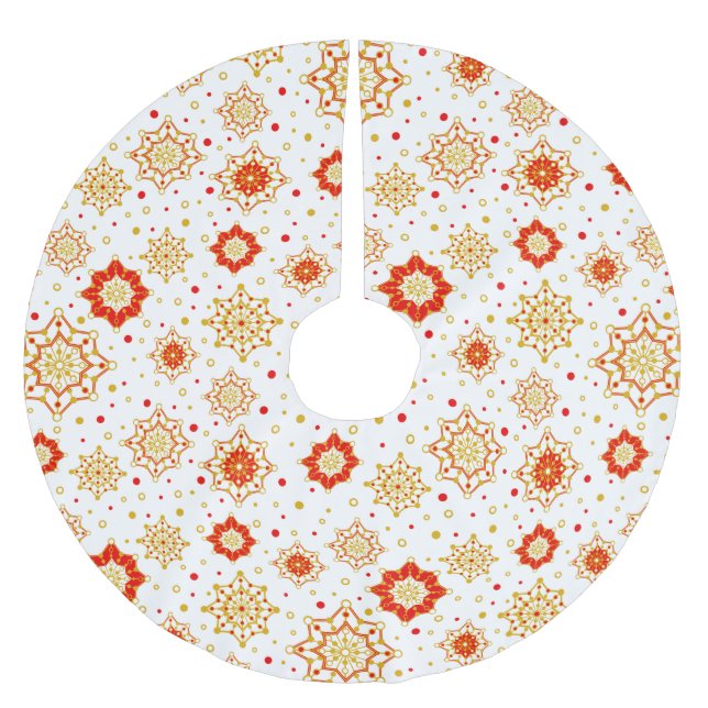 Saia Para Árvore De Natal De Poliéster Design Moderno do Século Médio Retroativo (Frente)