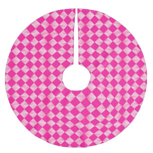 Saia Para Árvore De Natal De Poliéster Diamantes Satin do Século médio - tons de rosa