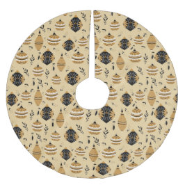 Saia Para Árvore De Natal De Poliéster Dourado Nórdico Nórdico de Árvores de Natal em Dou