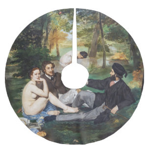 Saia Para Árvore De Natal De Poliéster Edouard Manet - Luncheon na Grass