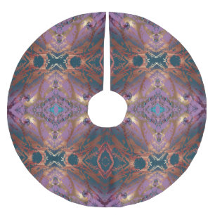 Saia Para Árvore De Natal De Poliéster Elegante Abstrato