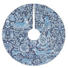 Elegante Blue Delft Woodland Animal Deer Floral