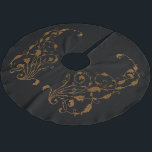 Saia Para Árvore De Natal De Poliéster Elegante, Vintage, Vitoriano Steampunk<br><div class="desc">Vintage conto de fadas vitoriano steampunk gótico.</div>