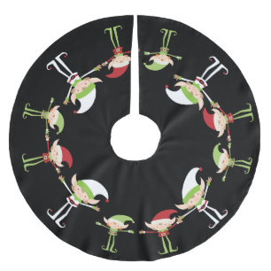 Saia Para Árvore De Natal De Poliéster Elf Design - Camisa de Natal