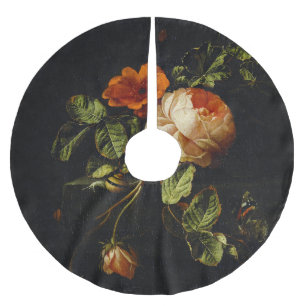 Saia Para Árvore De Natal De Poliéster Elias van den Broeck, A Vida Estática com Rosas