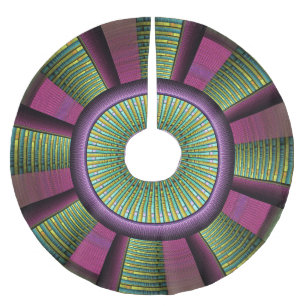 Saia Para Árvore De Natal De Poliéster Em volta de e arte decorativa moderna colorida do