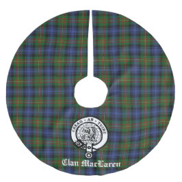 Saia Para Árvore De Natal De Poliéster Emblema do Clã MacLaren e Tartan Personalizáveis 