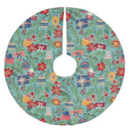 Saia Para Árvore De Natal De Poliéster Enfeites de natal e apresenta feriado