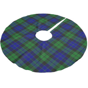 Saia Para Árvore De Natal De Poliéster Escocês Clan MacKay Tartan