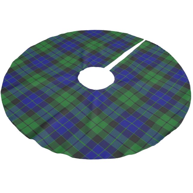 Saia Para Árvore De Natal De Poliéster Escocês Clan MacKay Tartan (Inclinado)