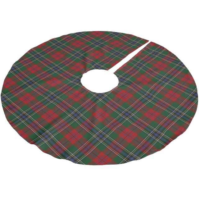 Saia Para Árvore De Natal De Poliéster Escocês Clan MacLean Tartan (Inclinado)