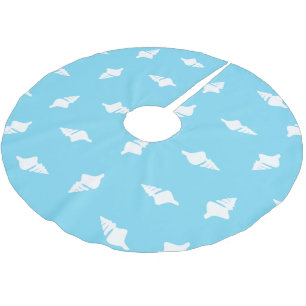 Saia Para Árvore De Natal De Poliéster Escudos do Conch