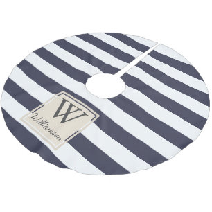 Saia Para Árvore De Natal De Poliéster Espessas Brancas Modernas - Estirpes Náuticas